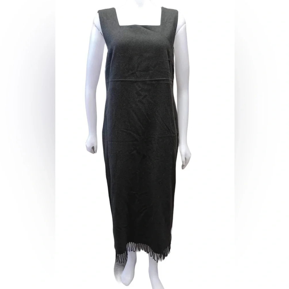 Cleo Wool Blend Green Maxi Dress Size 16